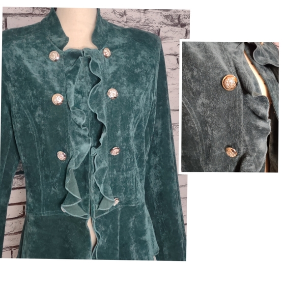 Serengeti velour emerald jacket - Picture 3 of 5